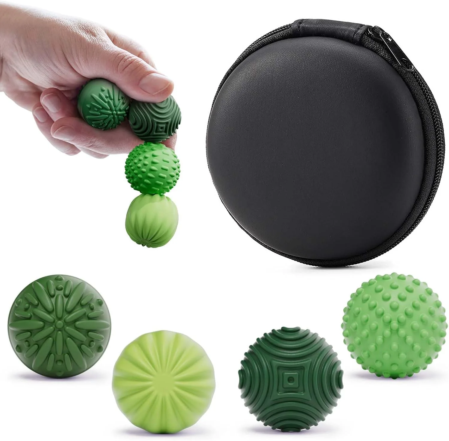 Silicone Magnetic Fidget Balls (4 pcs)