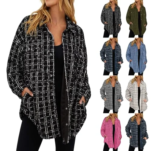 Plaid Flannel Shacket Jacket