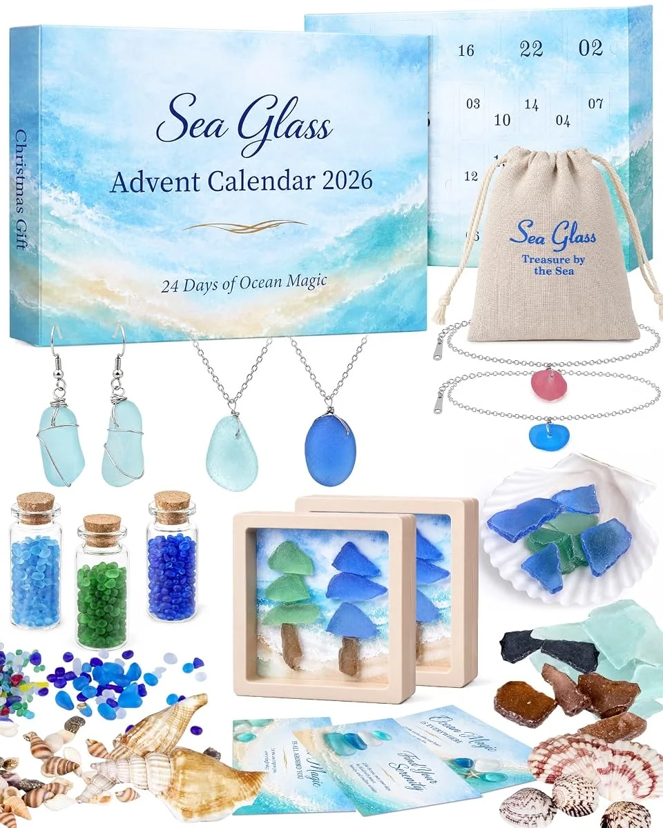 Sea Glass DIY Jewelry Advent Calendar 2026