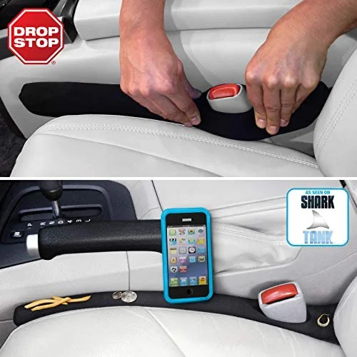 Drop Stop - Original Car Seat Gap Filler (Shark Tank) - Set of 2 + Gifts