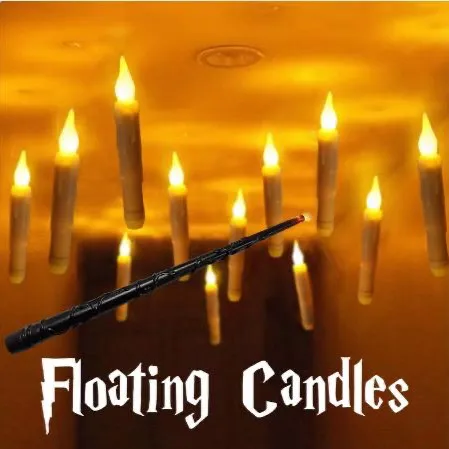 Flameless Floating Candle with Magic Wand Remote magic