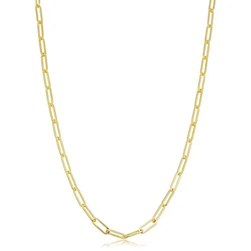 14K Gold Filled Paperclip Chain Necklace