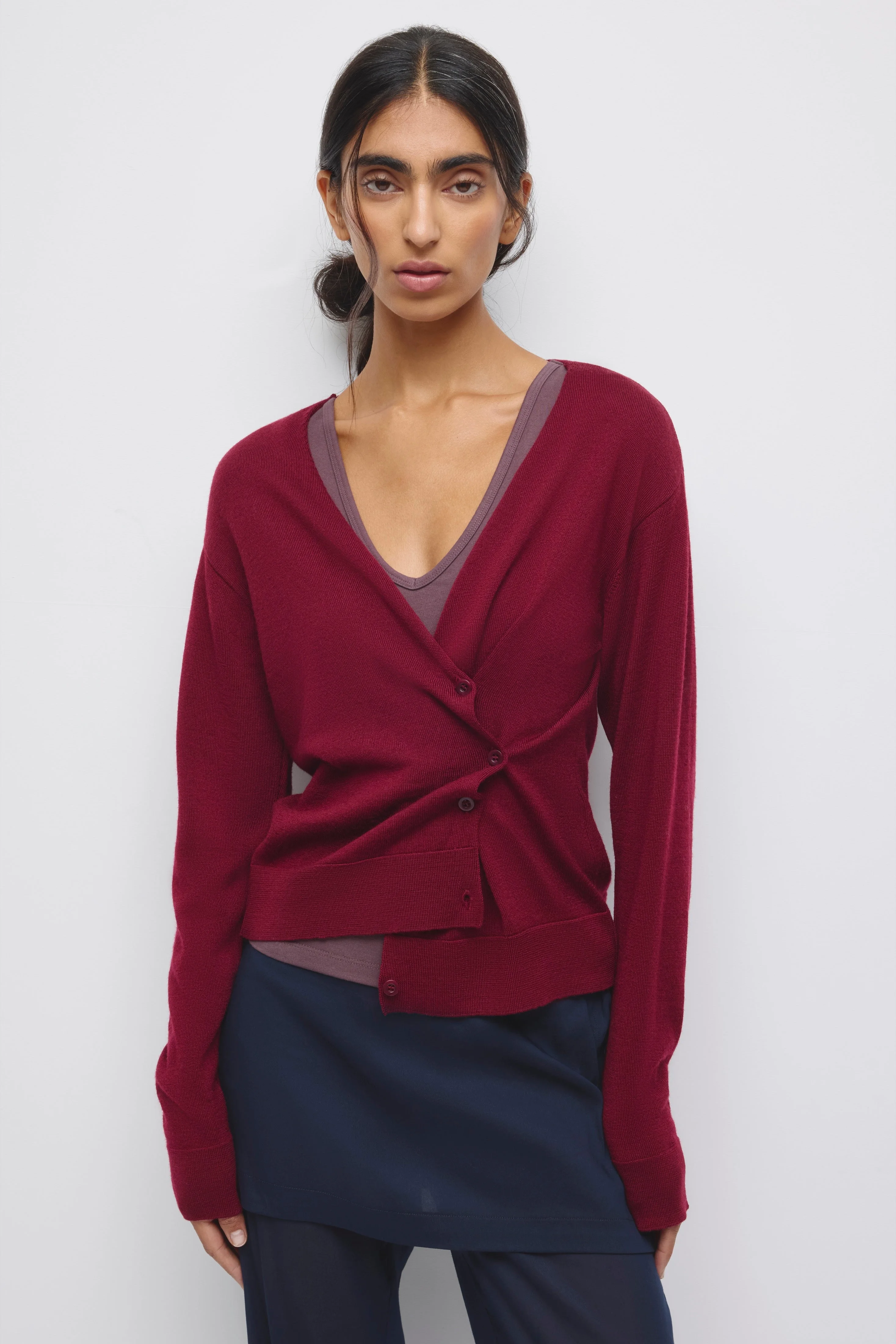 Kotn Mona Merino Cardigan (Tawny Port)