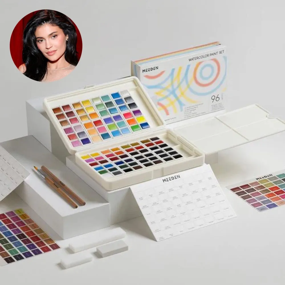 96-Color Solid Watercolor Set