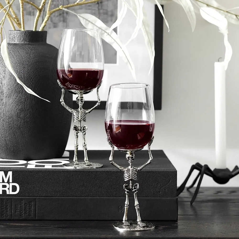 Skeleton Wine Glass