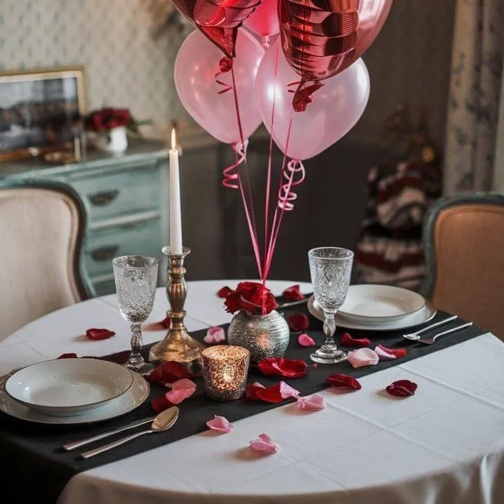 Candlelight, roses, and a dinner made with love – the perfect Valentine’s setup.