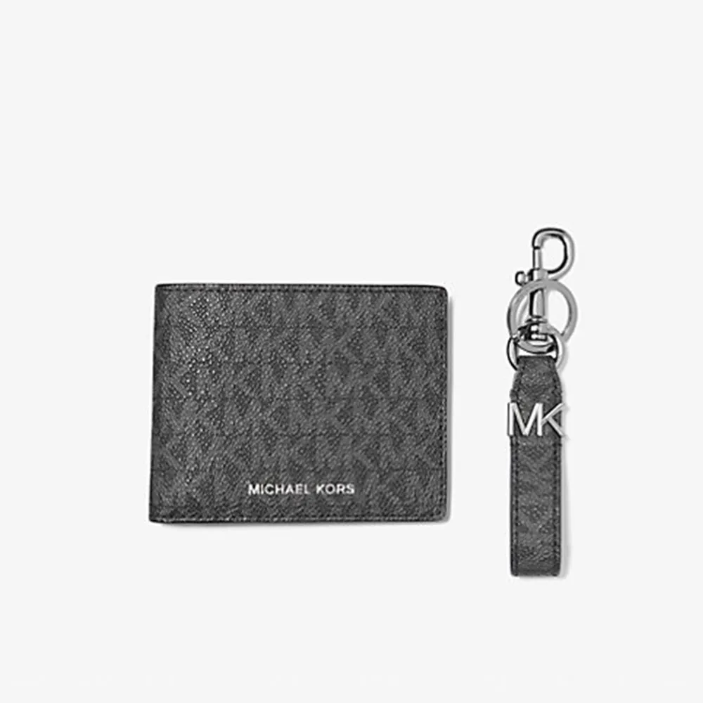 Michael Kors Logo Wallet and Key Chain Gift Set