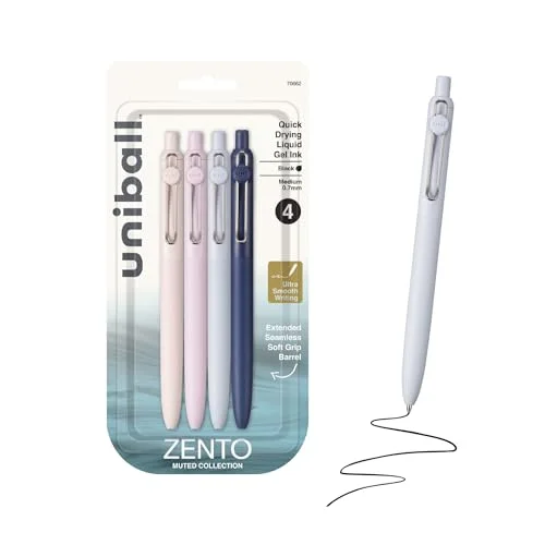 uniball Zento Gel Pens (4 Count)