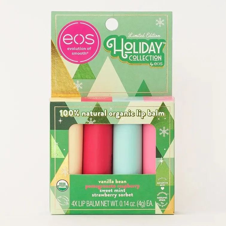 Eos. Holiday 4-Pack Lip Balm