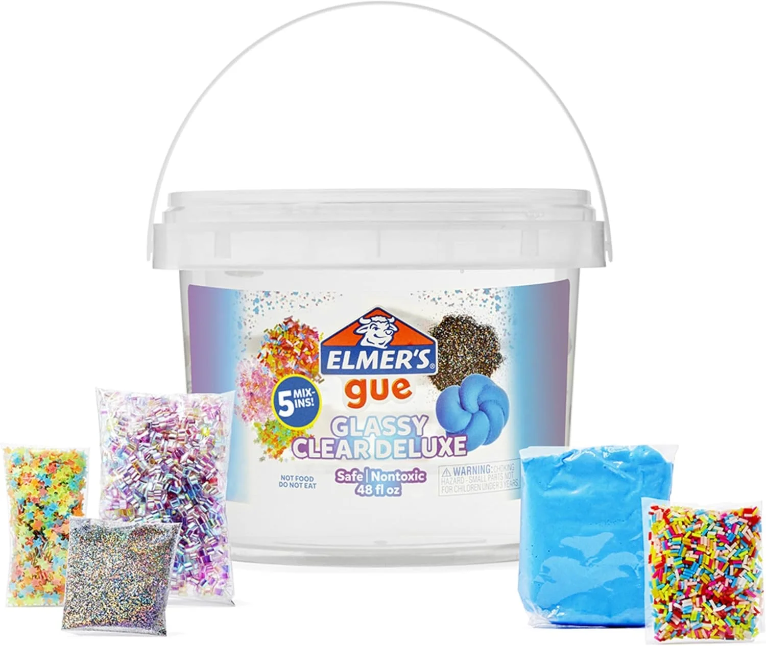 Elmer's Gue Glassy Clear Slime Bucket (3 lb)