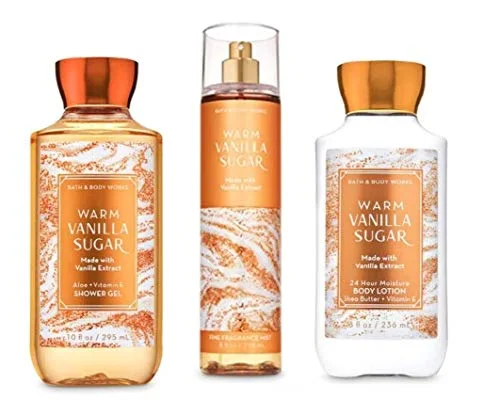 Bath & Body Works Warm Vanilla Sugar Full-Size Set