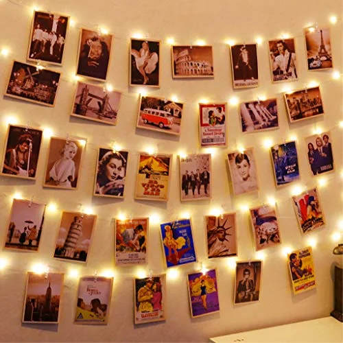 HXWEIYE 120-LED Photo Clip String Lights (40ft)