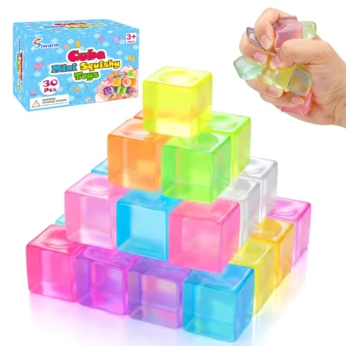 Siwarm Mini Cube Squishies 30-Pack