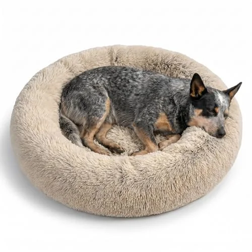 Best Friends by Sheri Calming Donut Dog Bed
