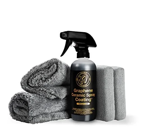 Adam's Advanced Graphene Ceramic Spray Coating Kit - 18+ Months Sprayable Graphene Oxide Ceramic Coating for Cars, Boats, RV's & Motorcycle - Adds Extreme Gloss, Depth, Shine & Protection