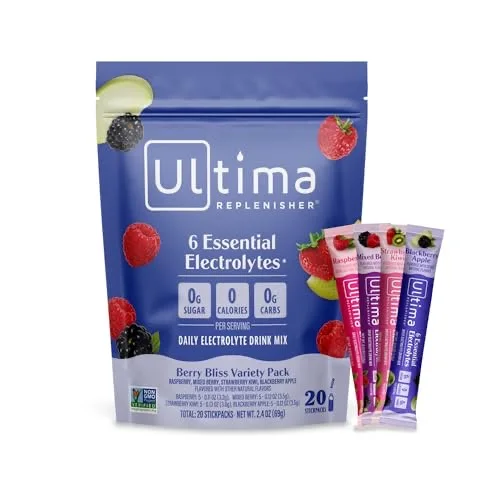 Ultima Replenisher Berry Bliss Variety Electrolyte Packets, 20 Stickpacks