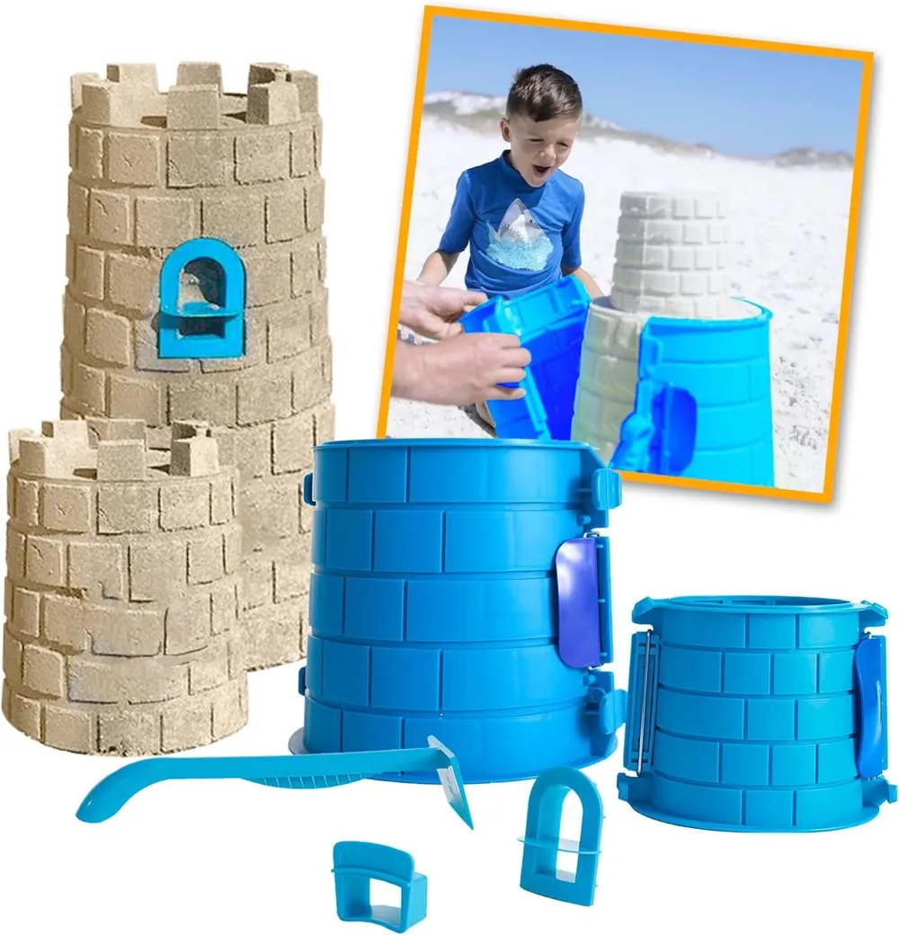 Sand or Snow Castle Mold Set - 5 Piece Deluxe Building Set