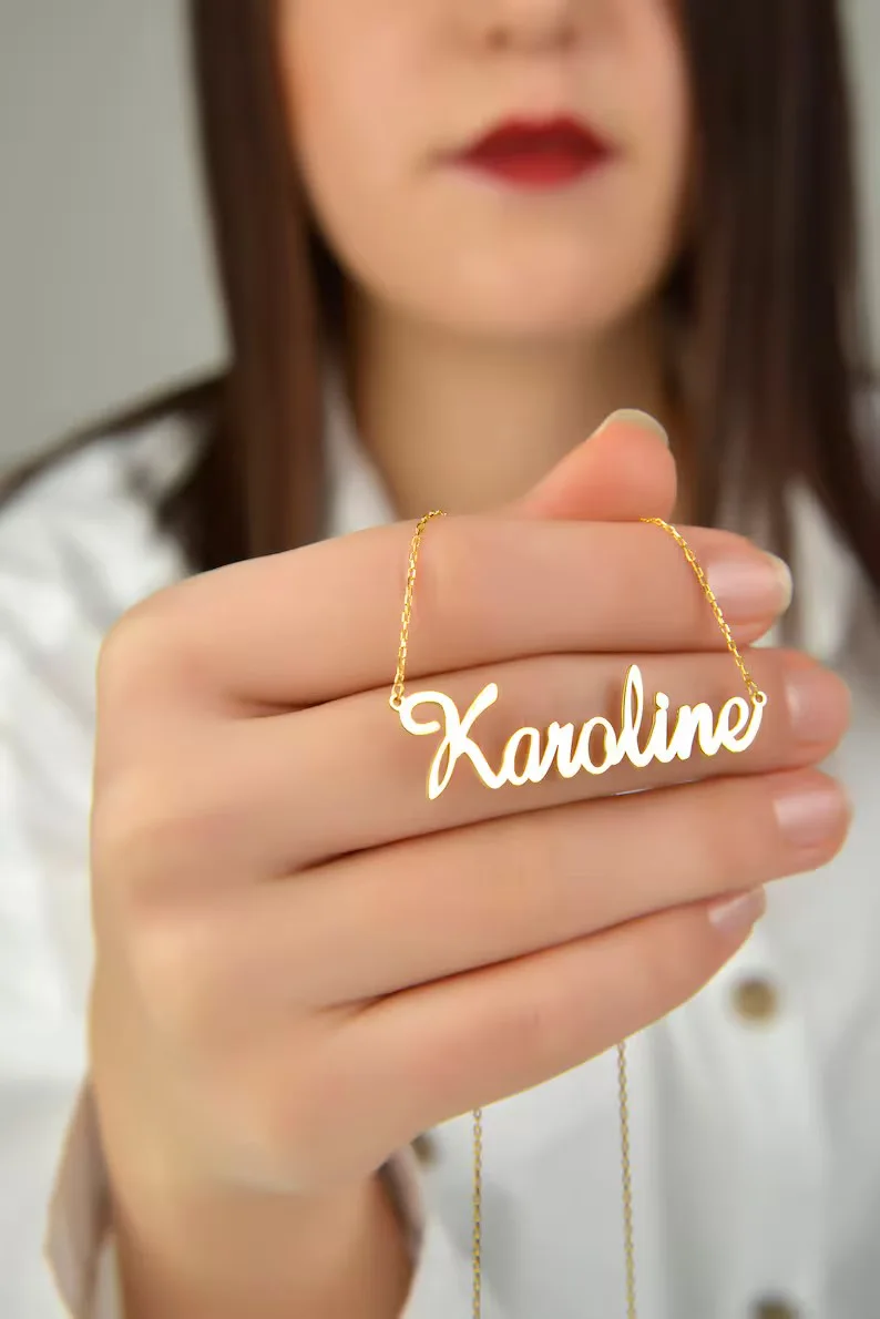 Personalized Name Necklace • Customized Your Name Jewelry •Name Necklace Personalized Gift • Gift for Her • BRIDESMAID GIFTS • Mother Gifts