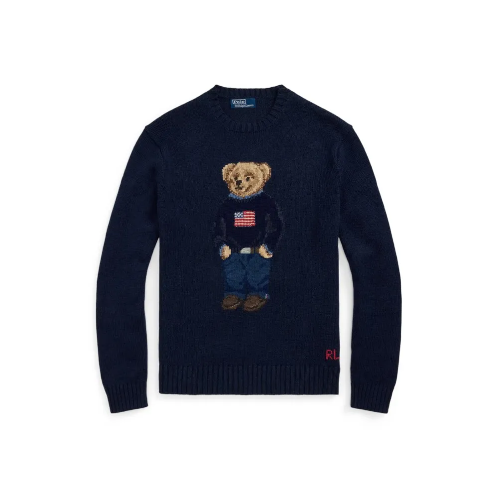 Polo Bear Cotton-Linen Sweater