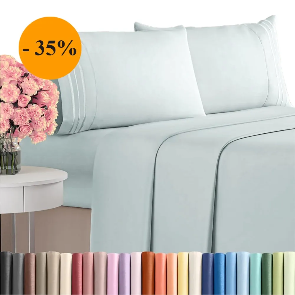 Queen Size 4-Piece Sheet Set is liked for its softness, color, fit, and wrinkle resistance