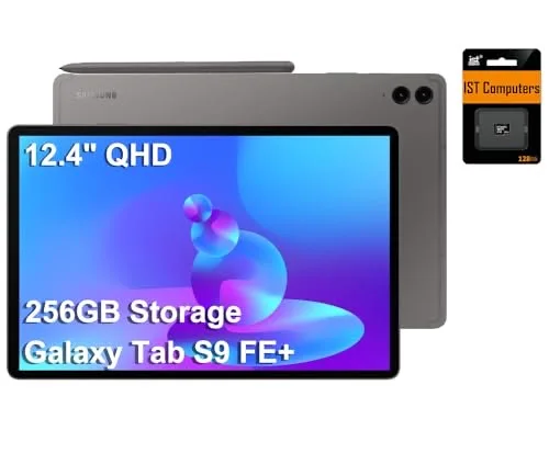 Samsung Galaxy Tab S9 FE+ Plus 12.4" Tablet, 8GB RAM, 128GB + 128GB SD Card
