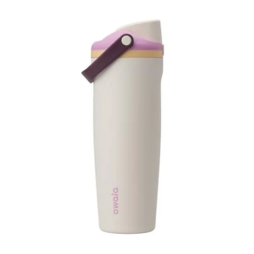 Owala FreeSip Sway Insulated Stainless Steel Water Bottle with Two-Way Spout, Built-In Straw and Bucket Handle, Made for Travel, School, and Sports, 30oz, BPA Free, Leak Proof, Daybreak