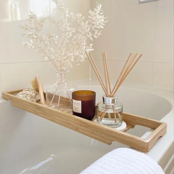 Bamboo Bathtub Tray