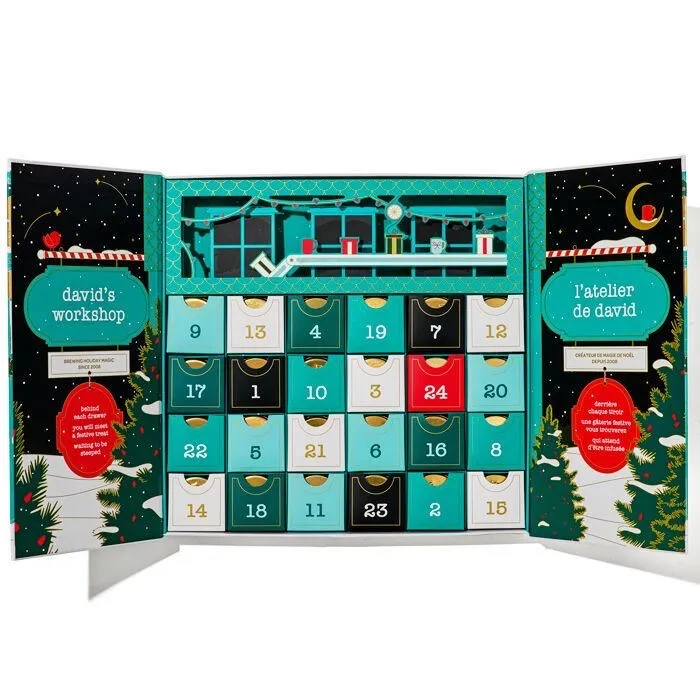 The DAVIDsTEA 24 Days of Tea Advent Calendar packed with 24 loose leaf teas & infusions