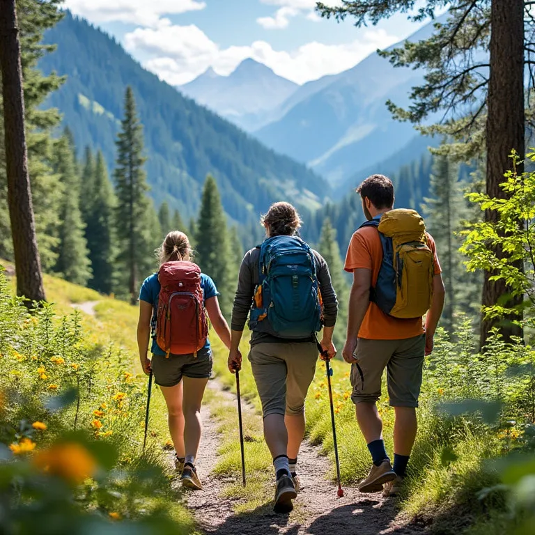 Hiking with great company and stunning views