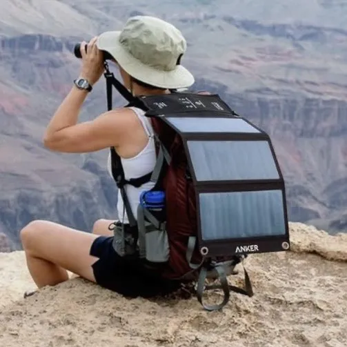 Solar Panel, Anker 21W 2-Port USB Portable Solar Charger with Foldable Panel