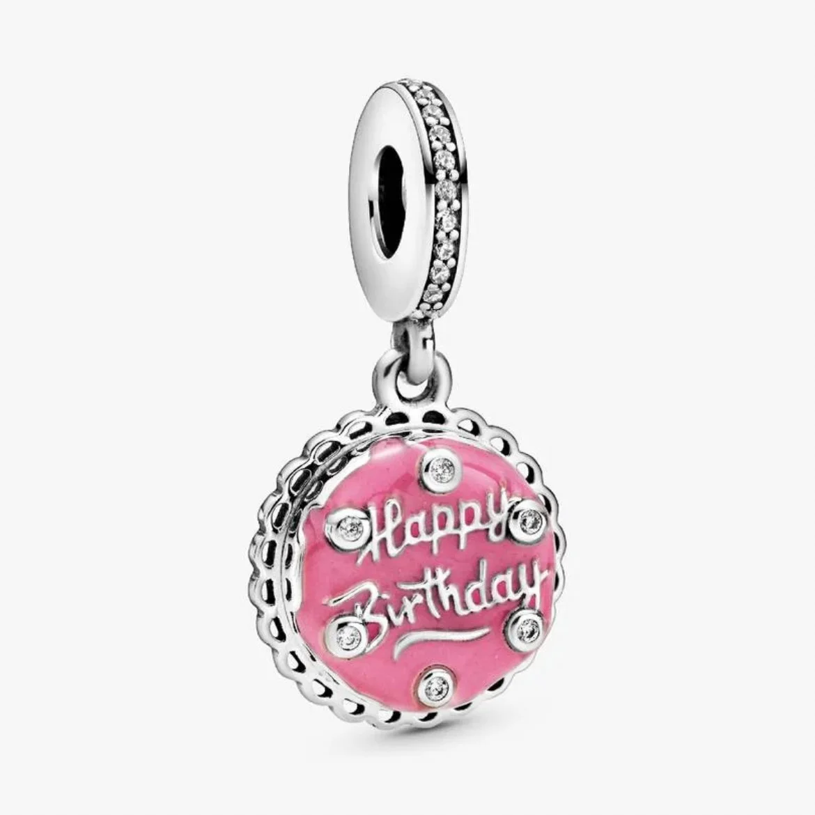 Pandora. Pink Birthday Cake Dangle Charm
