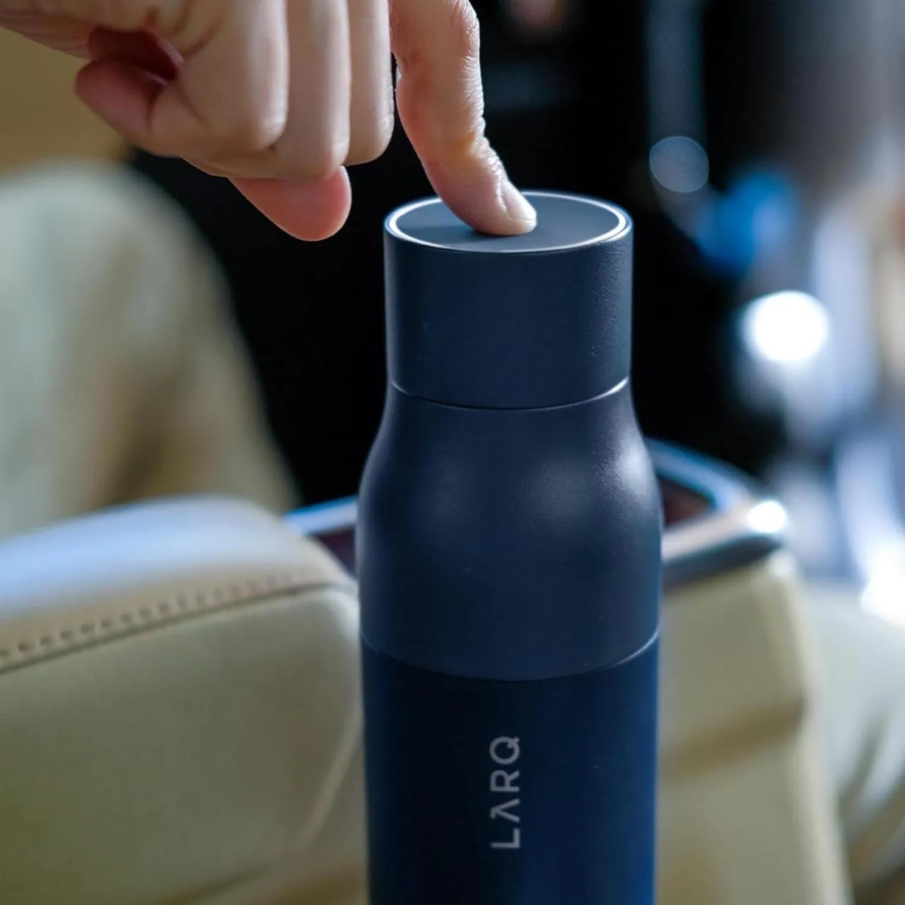 Larq UV Self-Cleaning Water Bottle A smart bottle that purifies water and cleans itself using UV-C LED technology