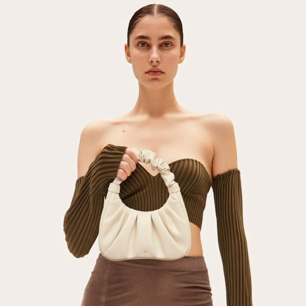 JW PEI. GABBI RUCHED HOBO HANDBAG