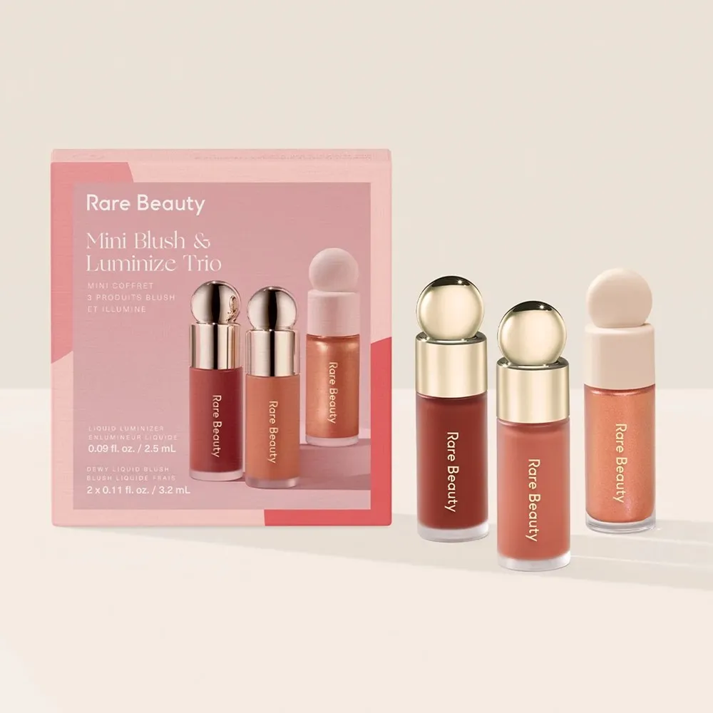 RareBeauty Mini Blush & Luminize Trio