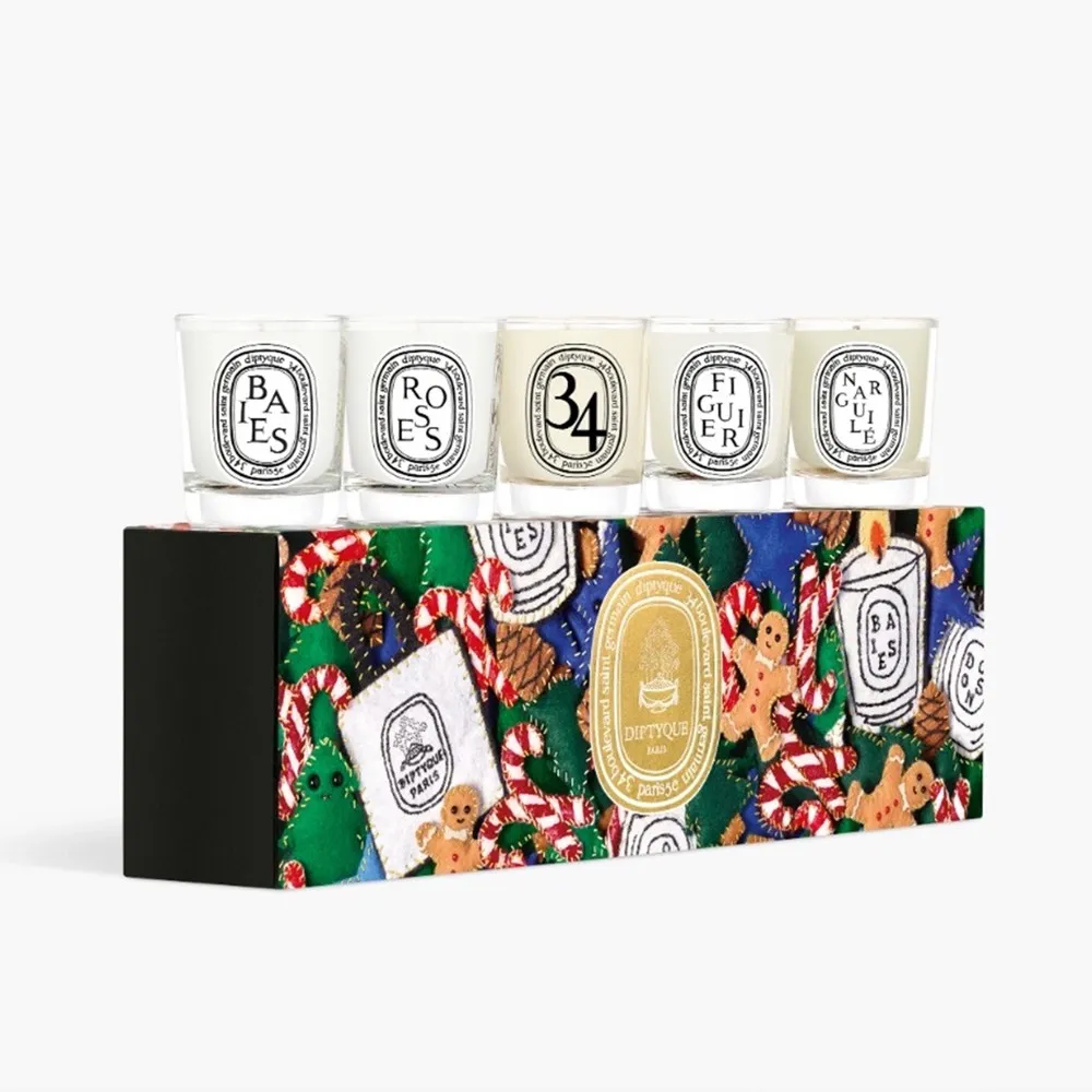 Diptyque Holiday Edition Set of 5 Miniature Candles