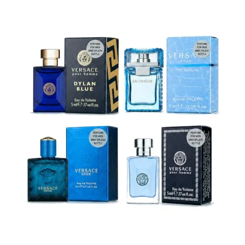 Versace Cologne for Men 4-Piece Mini Set
