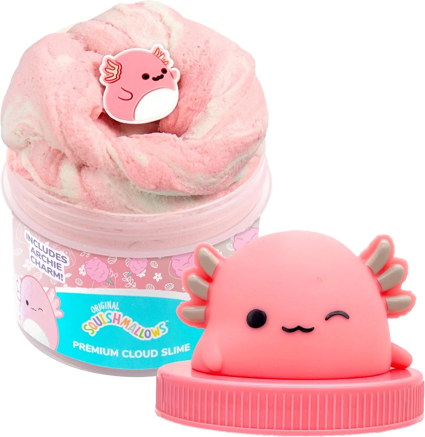 Squishmallows Scented Slime Jar (Archie the Axolotl)