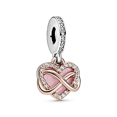 PANDORA Sparkling Infinity Heart Dangle Charm