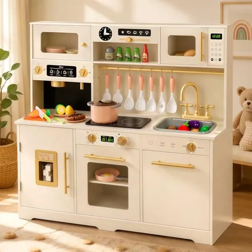 Wooden Play Kitchen (41pc Set)