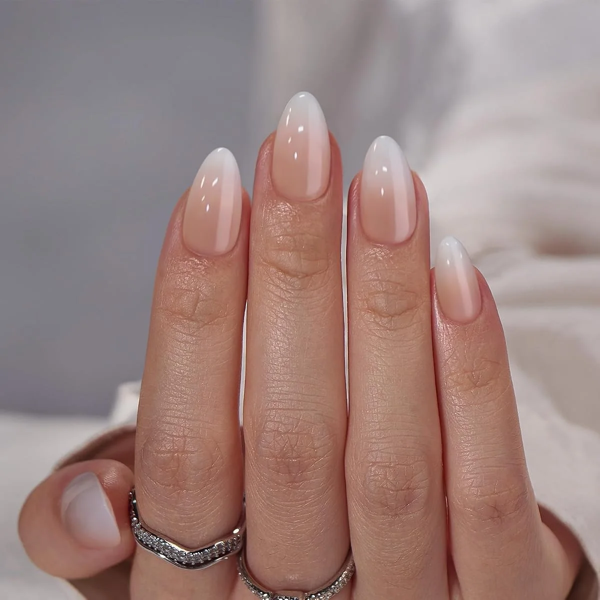 BTArtbox Short Almond Pink Press-On Nails