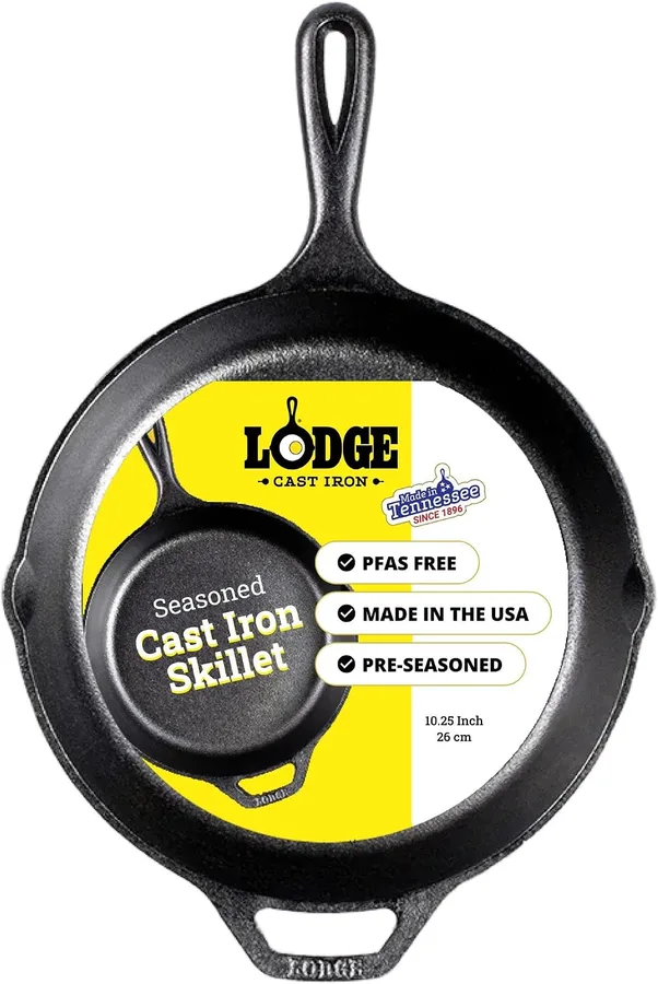 12. Lodge Cast Iron Skillet (10.25 Inch)