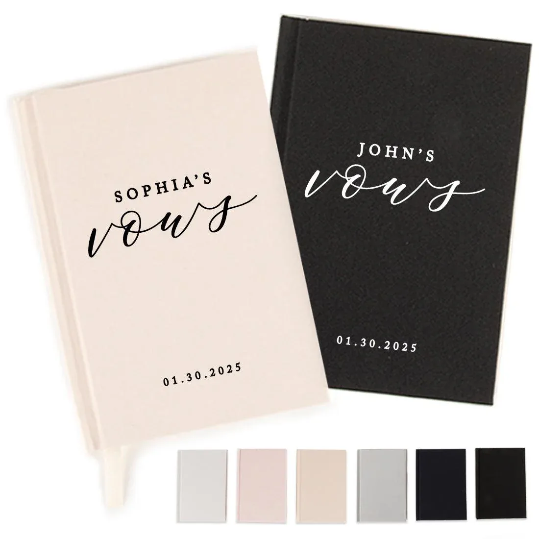 6. Uncommon Goods Custom Wedding Vows Book Set