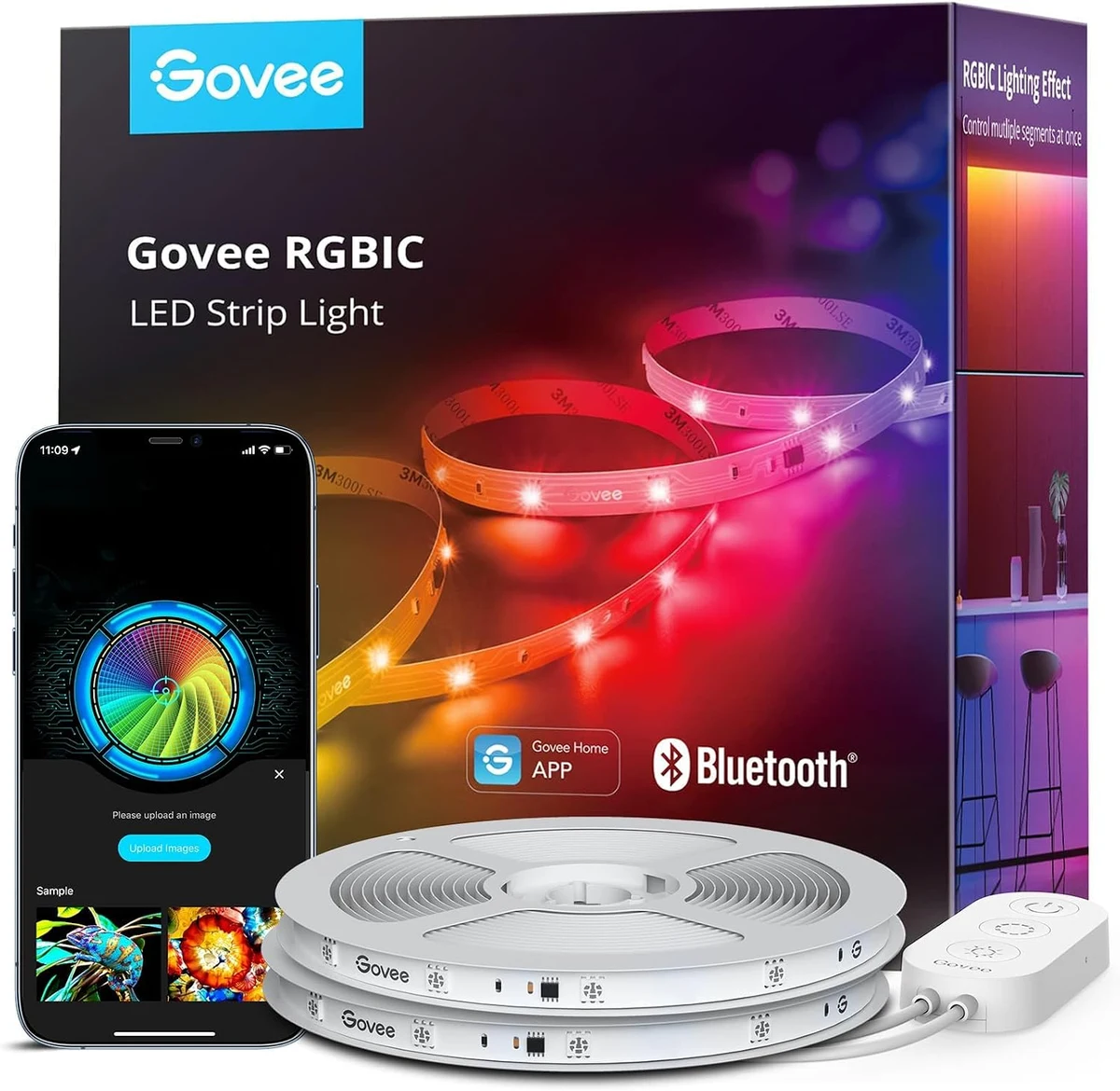 47. Govee RGBIC LED Strip Lights (65.6 ft)