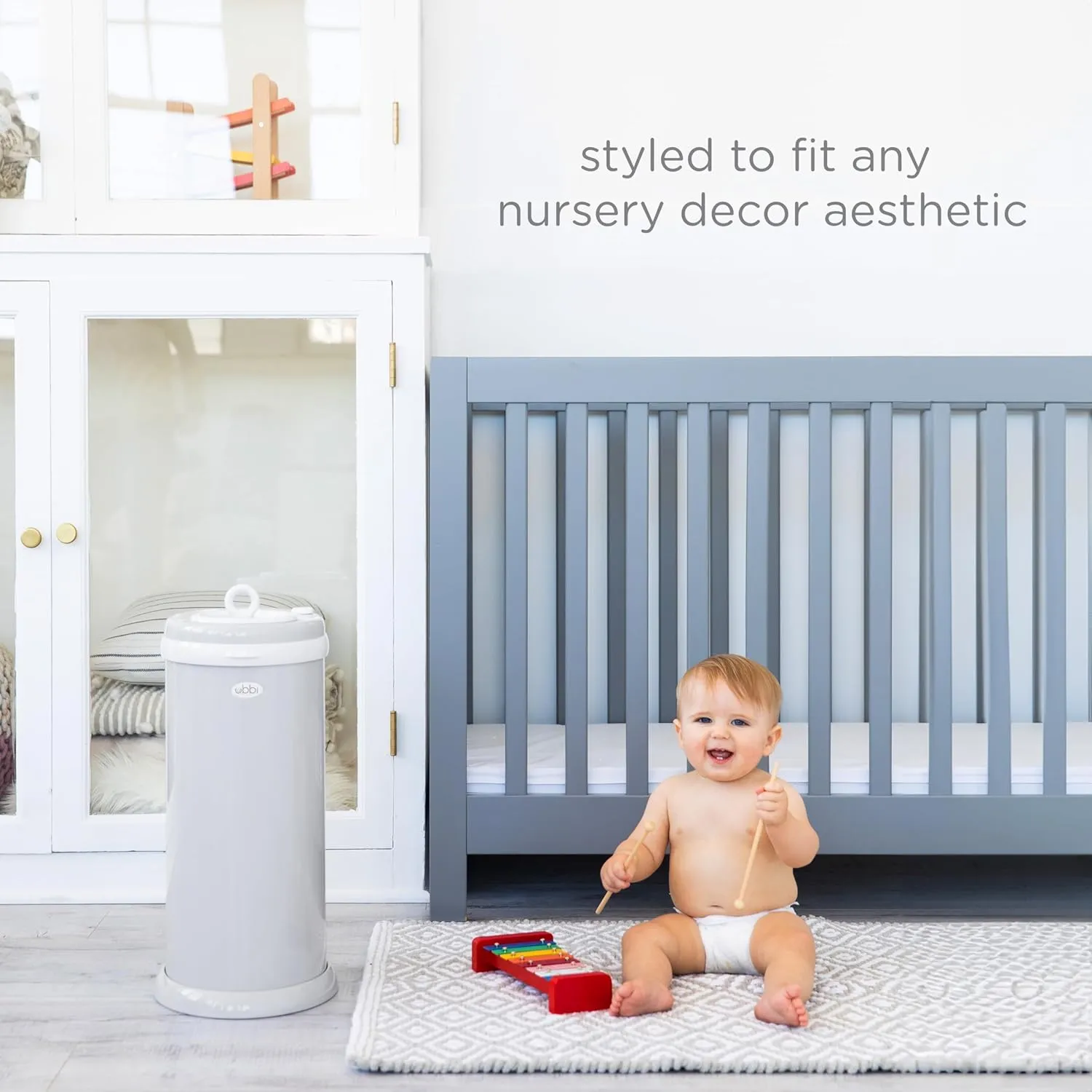 Ubbi Steel Diaper Pail (Odor-Locking)