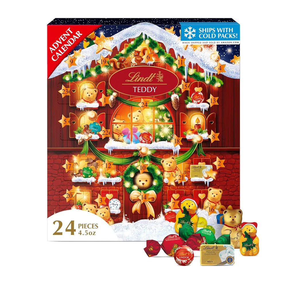5. Lindt Holiday Teddy Bear Advent Calendar