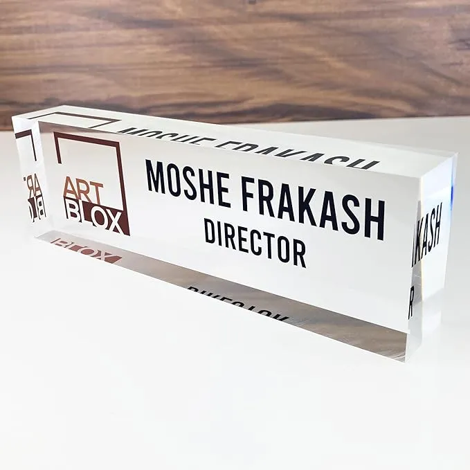 Acrylic Desk Name Plate (personalized)