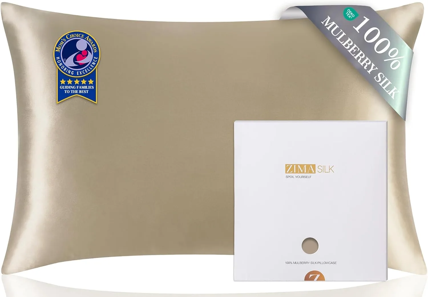 4. ZIMASILK 100% Mulberry Silk Pillowcase