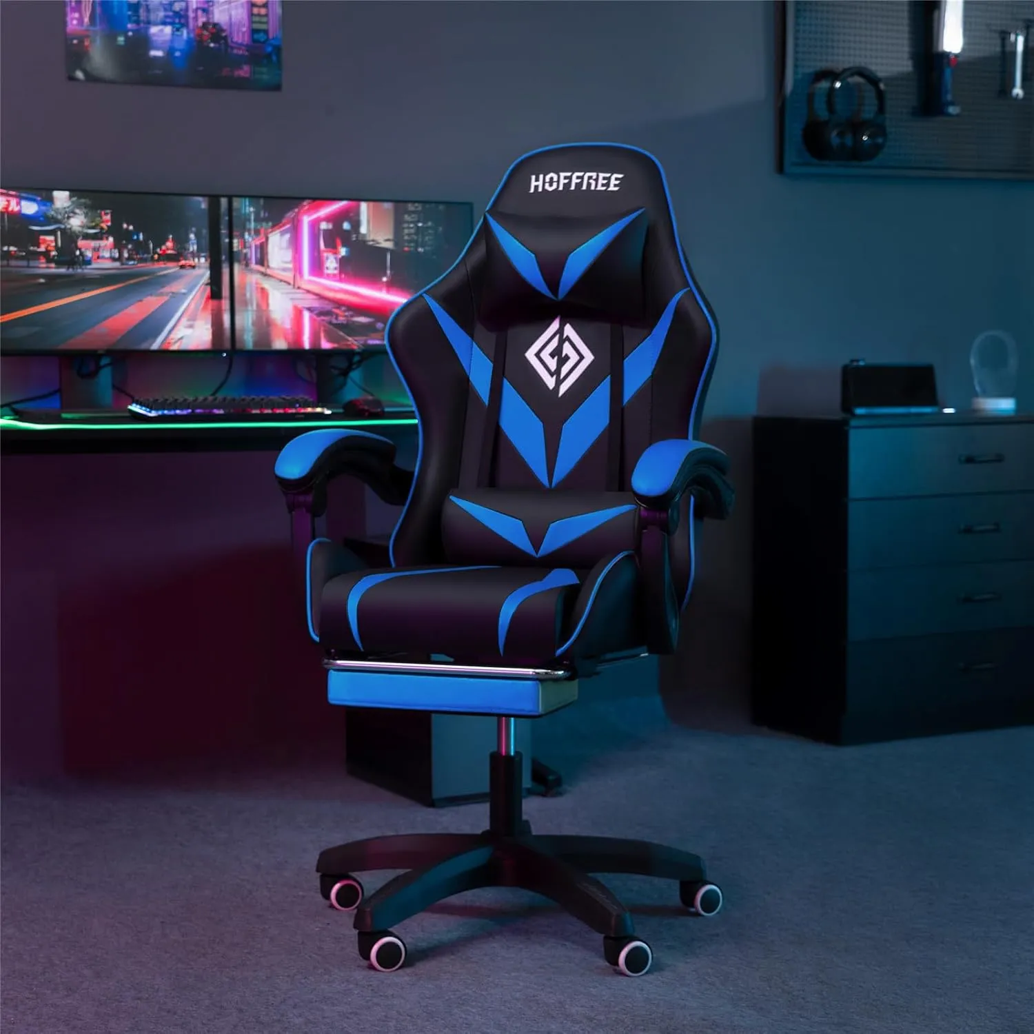 Ergonomic Gaming Footrest (Reclining/Adjustable)