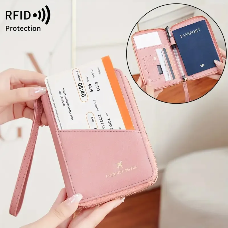13. Travelambo RFID‑Blocking Passport Wallet