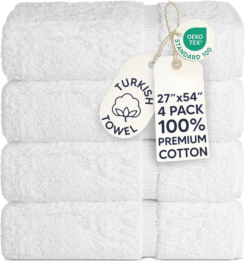 2. Chakir Turkish Cotton Bath Towel Set